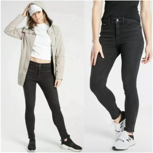 Athleta Denim - Athleta Sculptek Ultra Skinny Zip Jean Carbon Wash Size 2